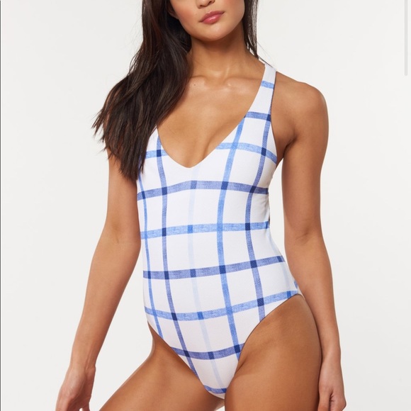 Red Carter swimsuit. - Picture 1 of 3